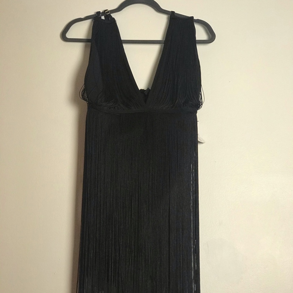 Black Flapper Mini Dress